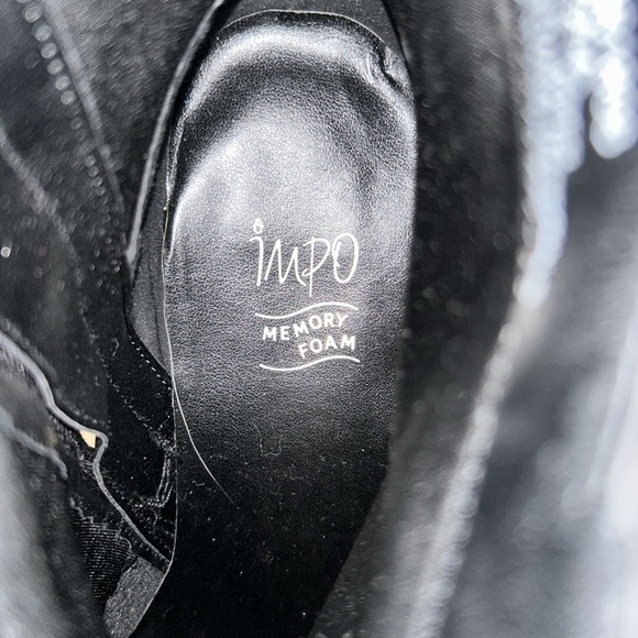 Black IMPO JESSA Memory foam ankle healed boots. Size 9.5 M EUC - Picture 5 of 9